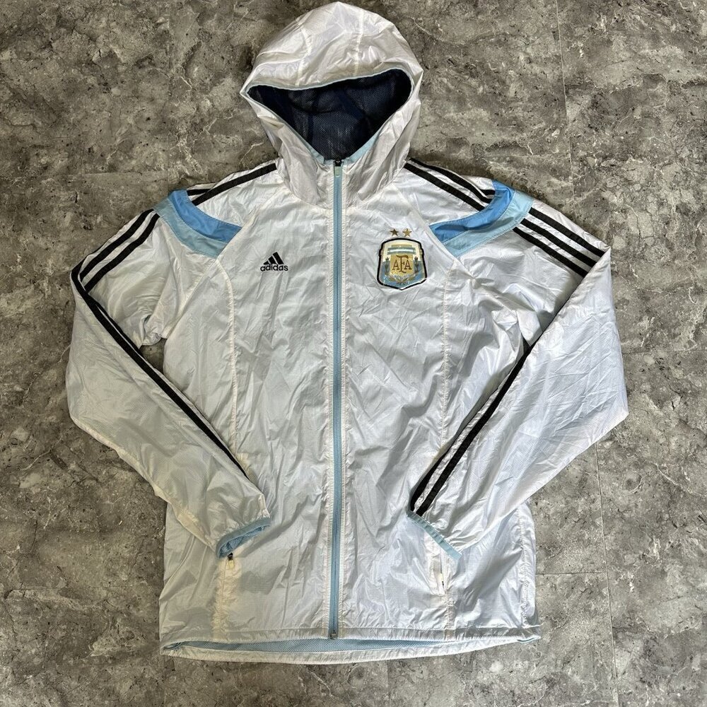 Authentic 2014 Adidas Argentina AFA Rain Jacket Medium World Cup Era Messi Era